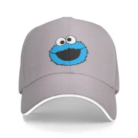 Personalized Cookie Monster Face Cartoon Baseball Cap Women Men Adjustable Sesames Street Dad Hat Sports