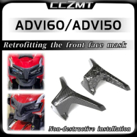 For Honda ADV160 ADV 160 ADV150 Headlight Eyebrow Cover ABS Headlamp Eye Lid Decoration Trim Replacement Cover Accessories
