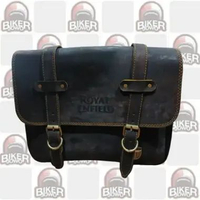 Royal Enfield Sidebag Sadlle Bag Classic Retro Side bag - Tas Samping Motor Clasic LEATHER BROWN NEW
