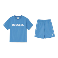 【MLB】童裝 運動套裝 短袖T恤+褲子 洛杉磯道奇隊(7AS1CP143-07BLD)