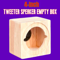 DIY Vehicle Audio Modification. 1Pcs 4-inch Tweeter Speaker Empty Box, Tweeter Solid wood Box