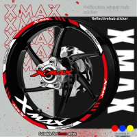 For Yamaha Xmax300 hub reflective sticker modification personalized wheel steel ring decal car logo three-dimensional sticker