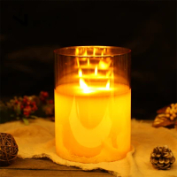 Flameless Flickering LED Candles Light Tealight Battery Powerd Candles Lamp Electronic Votive Led Lamp Halloween Home Decor