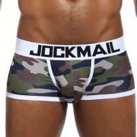 Sexy Underwear Men Boxer Brief Cueca Male Panties Camouflage Soft Underpants Shorts Men Swim Trunks Printed Nylon Quick Dry