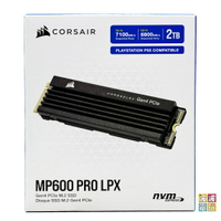 PS5 海盜船《CORSAIR MP600 PRO 2TB PCIe Gen4 M.2 固態硬碟》PS5適用 另有1TB