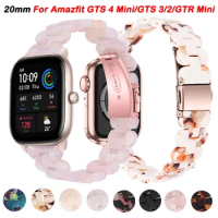 20mm Resin Watch Strap For Amazfit Active GTS 4 Watchband Bracelet Bip U 3 Pro S Lite GTS 4 Mini Smartwatch Wristband GTR Mini