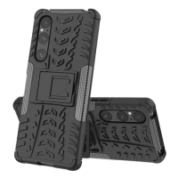 For Sony Xperia 1 V Case for Sony Xperia 1 V Heavy Duty Hard Shell Bumper Capa Para Silicone Phone Cover for Sony Xperia 1 V