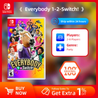 Everybody 1-2-Switch - Nintendo Switch Game Deals -  Nintendo Switch OLED Lite Game cartridge