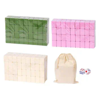 Mini Chinese Mahjong Sets With 146 Melamine &amp; Large Storage Bag Traditional Board Game For Family Leisure Time