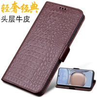 Hot Sale Luxury Lich Genuine Leather Flip Phone Case For Motorola Moto Edge X30 Real Cowhide Leather Shell Full Cover Pocket Bag