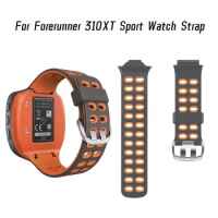 Runcool for Forerunner 310XT Soft Silicone Watch Strap Garmin 310XT Sports Wrist Strap Dual Color Replacement Wrist Strap