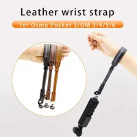 Wrist Strap PU Leather Lanyard For OSMO POCKET 3 Mobile 5 4 3 Mobile Phone Pan Tilt Hand Rope Handheld Stabilizer Accessories