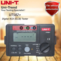 UNI-T UT582+ Digital RCD (ELCB) Tester; Leakage Switch Tester / AUTO RAMP Test / Voltage and Frequency Test