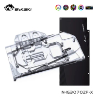 Bykski Watercooler For Colorful Geforce RTX 3070 8g Card,With Back Plate ,Full Cover Water Block, N-IG3070ZF-X