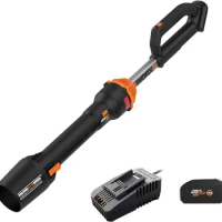 Worx Leaf Blower Cordless with Battery and Charger, Blowers for Lawn Care Only 3.8 Lbs. Cordless Leaf Blower Brushless Motor