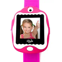 ISEE Durable Kids Smartwatch, Smart Game Touch Screen, Watch Digital Camera Clock Alarm for Girls Pink