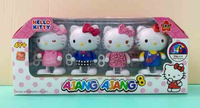 【震撼精品百貨】Hello Kitty 凱蒂貓-三麗鷗 kitty 發條娃娃玩具組(4入)#23136