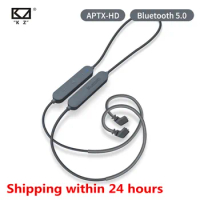 KZ Bluetooth 5.0 Earphone Aptx HD QCC3034 Module headset Upgrade Cable Applies Headphone KZ AS10 ZST ES4 ZSN ZS10 AS16 ZSX C12