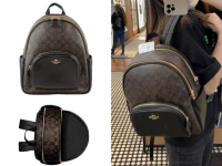 COACH 蔻馳 女士雙肩包 5671IMAA8 深棕色配黑色 1pc