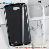For Samsung Galaxy Note 2 N7100 Gel Pudding Silicone Phone Protective Back Shell For Samsung Galaxy Note 2 N7100 Soft TPU Case
