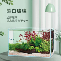 Table Top Fish Tank Set Aquarium Small Fish Tank Right Angle Landscaping Aquarium Super White Thickened Glass Best Selling Styles