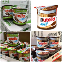พร้อมส่ง-COD  Nutella & go Sticke แบบจิ้มซอสNutella เข้มข้น ขนาด 48 กรัม แยกชิ้นขาย BBF.06/05/2024