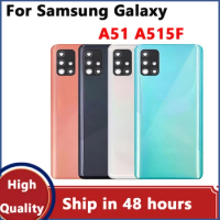 New Back Cover For Samsung Galaxy A51 Back Battery Cover Glass Door For Samsung Galaxy A51 A515F Rear Housing Glass Case