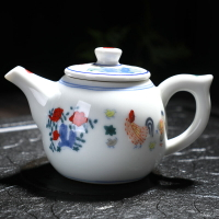 斗彩雞缸茶壺大明成化仿古瓷茶杯功夫茶具套裝單壺陶瓷小茶杯