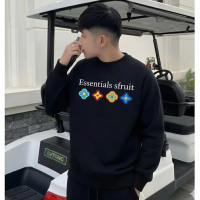 [HOTREND 2026] Bộ Nỉ Dài Tay & Áo Nỉ Sweater Essentials sfruit LOGO ngực unisex Chất liệu nỉ bông ca