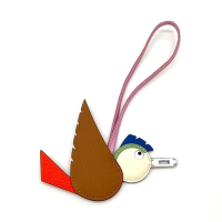 HERMES 愛馬仕 Birdy Charm  小鳥吊飾  （金棕色//奶昔白色/粉色/藍色/橘紅色）
