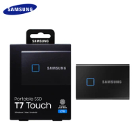 Samsung 2TB SSD T7 Touch External Solid State Disk Hard Drive Fingerprint Recognition USB 3.2 Gen 2 For Laptop Desktop PC