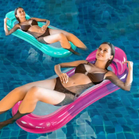 PVC Inflatable Hammock Bed Foldable Inflat Air Mattress Portable Leak Proof Nozzle Durable Waterproof Swimming Pool Accessories
