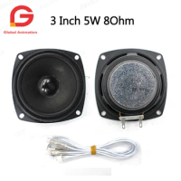 2 pcs of high quality 3 inch 8 ohm 5W speaker for DIY arcade game kit arcade machine parts game machine accessory