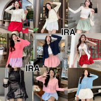 BY IRA(23202)พร้อมส่งBallon Skirt กระโปรงบอลลูน ทรงสวยมาก มีเชือกผูกเอวและซับในกางเกงขาสั้น(เฉพาะลาย