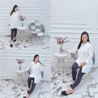 Baju GIOVANI BLOUSE MODEL KEKINIAN Putih