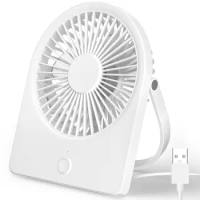 USB Desk Fan Small Personal Fans 3 Speeds Wind Portable Quiet Can Be Hung Adjustment Table for Better Cooling Home Office Car