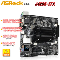 ASRock J4205-ITX Intel Quad-Core Pentium Processor J4205 Integrated Intel HD Graphics 505 HDMI 2xDDR3 16GB M.2 USB 3.1Mini-ITX
