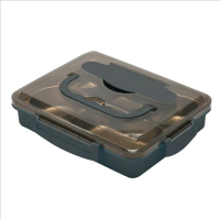 304不鏽鋼保溫分格便當盒/餐盒-5格x2入組(附餐具+湯碗)