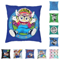 Arale Norimaki Dr. Slump Modern Pillow Cover Decoracion Salon Japan Anime Manga Cushions for Sofa Printing Custom Chair Cushion