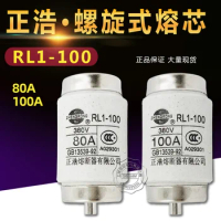 1PCS RL1-100 Zhenghao fusing ceramic screw fuse link 380V fuse tube fusible core 80 100A
