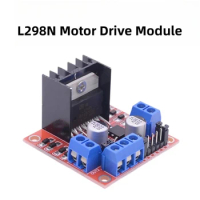 5V~35V L298N Chip Motor Driver Module Stepper DC Deceleration Smart Car Robot Microcontroller Red Board