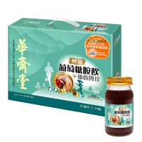 【華齊堂台中店】超級組合-無糖葡萄糖胺龜鹿四珍飲*1盒+新雙效膠原蛋白飲*1盒