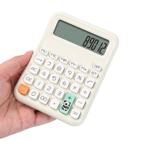 Mechanical Calculator 12 Digit with Big Button Calculator Large LCD Display Electronic Calculator De