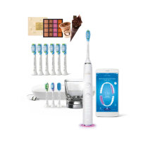 【Philips 飛利浦】Sonicare 鑽白極淨智能鑽石音波震動牙刷/電動牙刷-晶鑽白HX9924/02