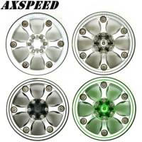 AXSPEED 1/2/4PCS 1.9" Beadlock Wheel Hub Rim for 1/10 RC Crawler Axial SCX10 RC Climbing Car Parts