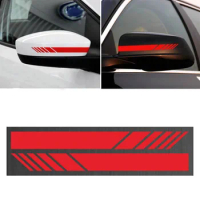 DIY Car Body Decals 15*3cm Mirror Reflective Strip Styling Car Rearview Auto SUV Vinyl Car Sticker Left Right Side Decal