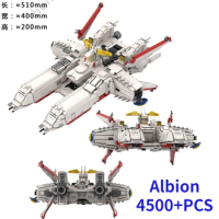 MOC Gundam MSC-07 Albion PEGASUS CLASS 4500+ Pieces 51CM Blocks DIY Model Attached base Assemble Toy Gift Collection Hobby