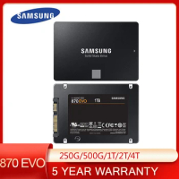 Samsung SSD 870 EVO, 1 TB Internal Solid State Drive, Form Factor 2.5”, Intelligent Turbo Write, Magician 6 Software, Black