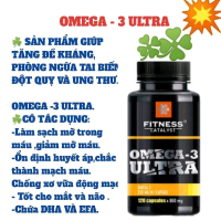 Fitness Catalyst Omega-3 Ultra - Tăng Đề Kháng Phòng Ngừa Tai Biến Đột Quỵ Và Ung Thư - Chứa DHA Và 