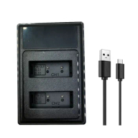 BLS-1 BLS-5 USB Dual Battery Charger for Olympus Camera PS-BLS1 BLS-50 PS-BLS5 OM-D E-M10 Pen E-PL2 E-PL5 E-PL6 E-PL7